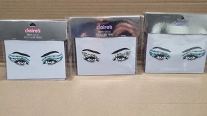 Set Of 3 xClaire’s Stick On Skin Gems Face Mask Accessory Costume Sparkly - Picture 1 of 3