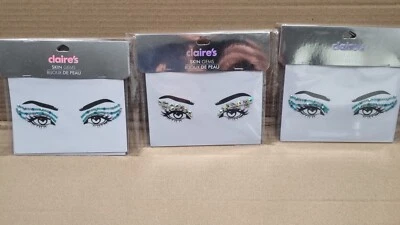 Set Of 3 xClaire’s Stick On Skin Gems Face Mask Accessory Costume Sparkly - Image 1 of 3