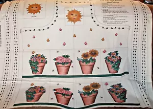 Vintage Ivy Garden Apron Fabric Panel Cut & Sew - Picture 1 of 2