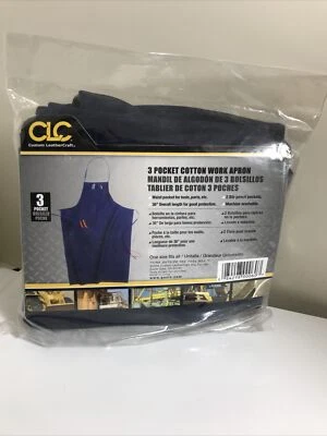 CLC Work Gear- Heavy Duty 3 Pocket Cotton Work Apron - One Size - Dark Blue  - Image 1 of 2
