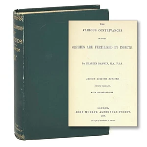Fertilisation of Orchids, Charles Darwin. Second Edition ~ 1888 - Picture 1 of 7