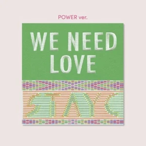 K-POP STAYC 3rd Single Album [WE NEED LOVE] POWER Ver CD+68p Book+3p Card Sealed - Picture 1 of 12