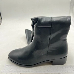 Thigh High Over The Knee Boots for Women Flat Low Heel Round Toe Boots Black - Picture 1 of 6