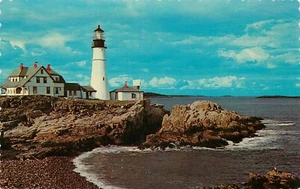 Postal Maine Portland Light House primera en EE. UU. sin publicar - Imagen 1 de 2