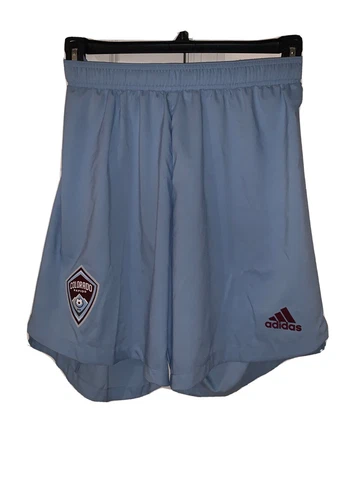Adidas MLS Colorado Rapids Soccer Shorts Men’s L  [FI0661] Light Blue Cover