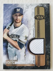2016 Topps Tier One Relics #T1RJLU Jonathan Lucroy/299 - Picture 1 of 6
