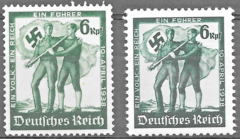Germany Third Reich Mi# 662 - 663 MH 1938 * - Image 1 of 1