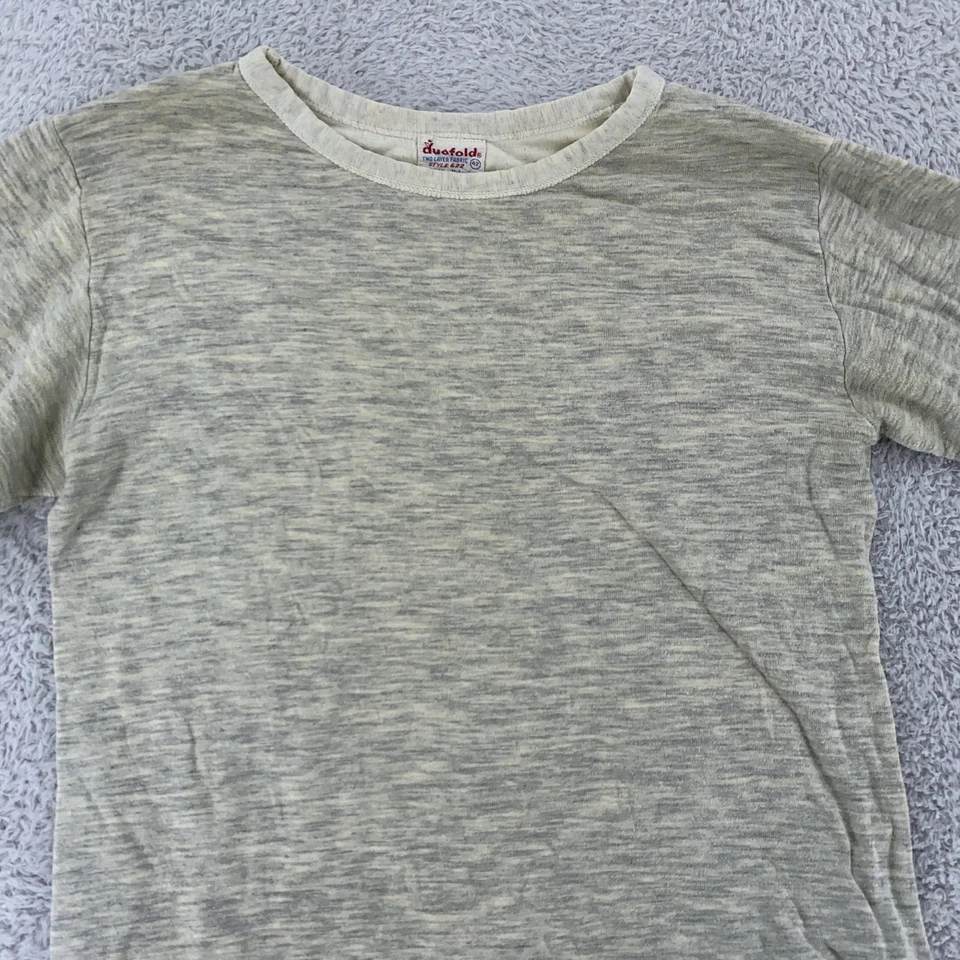 Camisa De Colección Doble Plegable Para Hombre 42 Gris Manga Larga Dos Capas Tela Térmica Años 70 Foto 1 de 4