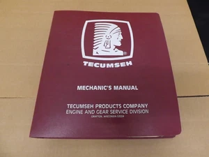 Dealers Shop Binder of Tecumseh Mechanic's Handbooks & Service Bulletins - Picture 1 of 14