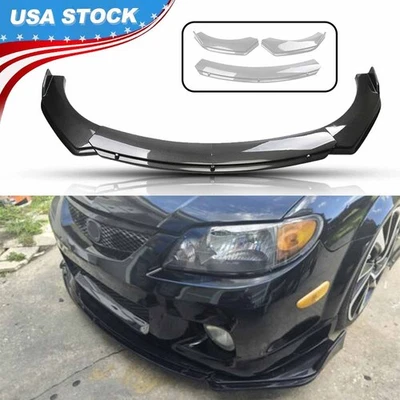 Carbon Fiber Style Front Bumper Lip Splitter Diffuser For Mazda	5 For Mazda5 BE Foto 1 de 4