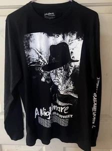 A Nightmare On Elm Street Fresh Kreugar Schwarz Herren Langarm T-Shirt M - Bild 1 von 4