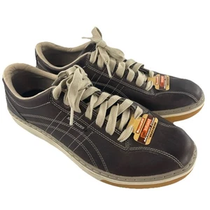 Para Hombres Skechers Cuero Oxford Marrón Calce Relajado Espuma con Memoria Tenis Palen Eleno - Imagen 1 de 16