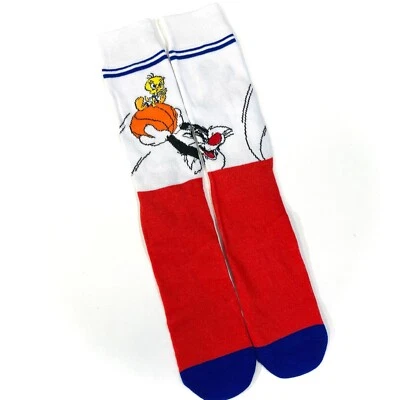 CALCETINES DE BALONCESTO SILVESTRE & PIOLÍN gato pájaro looney tunes mermelada espacial HOMBRE TRIPULACIÓN Foto 1 de 2