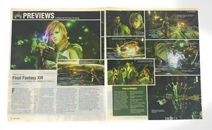 2009 Final Fantasy XIII Videospiel Review Promo – 18" x 10,75" 2-seitige Verbreitung AD - Bild 1 von 1