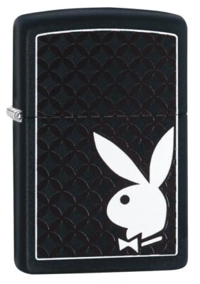 Zippo 29578, Playboy Iconic кроличья голова, черный матовый зажигалка - Изображение 1 из 3