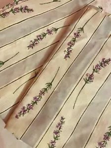 Ellison Mauve/White Striped Pillow Shams (2) Lavender Shabby Chic Cottagecore - Picture 1 of 4