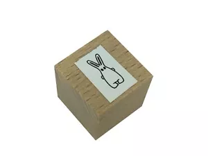 Stempel Motivstempel Kalle Fux Häschen Hase Osterhase Bunny Handarbeit 18mm - Picture 1 of 5