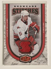 2006-07 Flair Showcase Stitches #SSJW Justin Williams