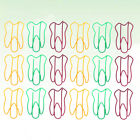  50 Pcs The Office Merchandise Colored Paper Clips Photocard Holder Tooth Shape