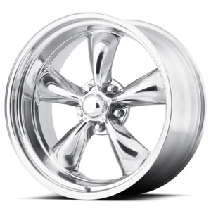(1) 15x6 -6 American Racing Vintage VN515 1 PC 5x4.75 Polished Wheel - Picture 1 of 2