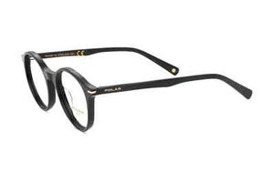 Polar Gold 1020 77 Round Eyeglasses Black Lightweight Large Durable - Picture 1 of 3