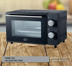 Forno Fornetto Elettrico 10L 100-230°C Teglia Griglia Compatto, Timer - Foto 1 di 11
