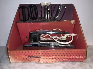 Mixer portatile vintage General Electric universale Deluxe con scatola (KT296) - Foto 1 di 14