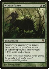 Wild Defiance Avacyn Restored NM Green Rare MAGIC THE GATHERING CARD ABUGames