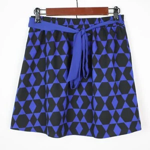 Harper Womens Small Geometric Tie Waist Pull-On Skirt - Picture 1 of 3