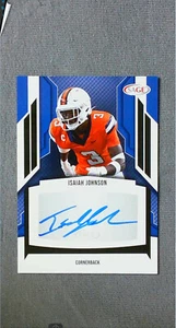2024 Sage Autograph #A-IJ Isaiah Johnson Orange - Picture 1 of 2