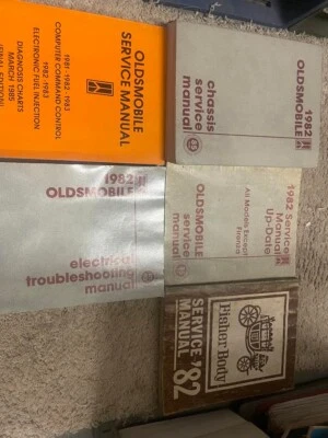 Oldsmobile Toronado Ninety Eight Delta 88 Cutlass 1982 conjunto manual de taller de servicio Foto 1 de 4