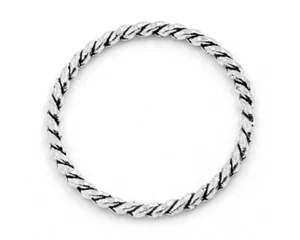 4 x Joyería Conector Anillo Plata 26mm - Imagen 1 de 3