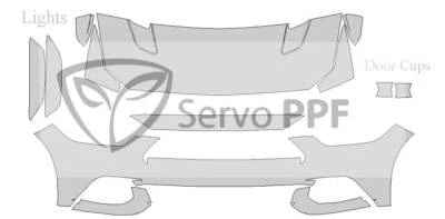 15-17 Ford Mustang GT Suntek PPF-Ultra прозрачный бюстгальтер пленка глянцевая - Изображение 1 из 3