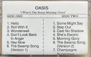 What's The Story Morning Glory by Oasis RARE Promo Cassette 1995 EXTRA TRACK - Picture 1 of 2