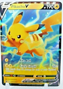 Pikachu V SWSH063 Black Star Promo Pokemon Card - Picture 1 of 2