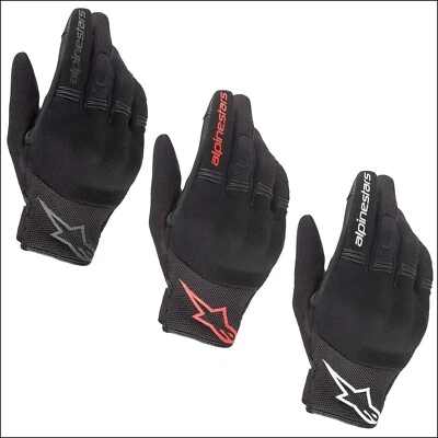 Guantes cortos de verano de cobre Alpinestars negros rojos Foto 1 de 3