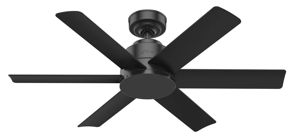 112cm Ceiling Fan without Lighting Kennicott Black 3 Levels Wall Switch - Image 1 of 4