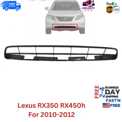 Fits Lexus RX350 RX450h Bumper Grille For 2010-2012 Front Center Textured Gray Foto 1 de 4