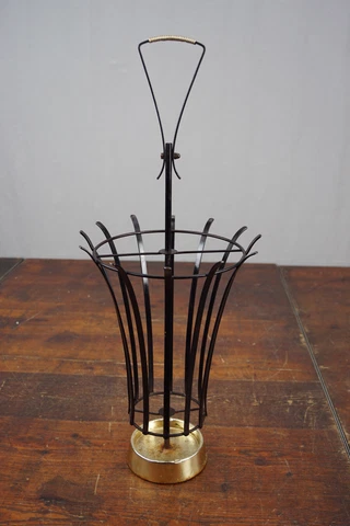 Umbrella Stand Vintage Antique Umbrella Cane Stand String Mid-Century 50er Cover