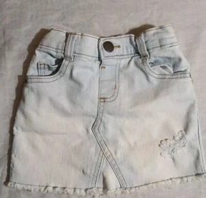 Garanimals Sz 2t Little Girl Blue Jean Skirt Fast Shipping - Picture 1 of 7