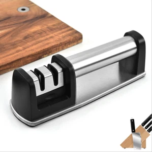 Professional Knife Sharpener Chef Grade Kitchen Ceramic Tungsten Sharpening Tool - Picture 1 of 12