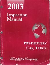 2003 Ford Passenger Car & Truck Oem Pre-Delivery Inspection Manual Fcs1210503 (Fits: Lincoln)