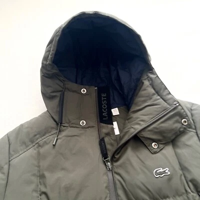 $520 Men's LACOSTE Sports D'Hiver Feather Down Puffer Coat Bomber Jacket X-Small - Image 1 of 4