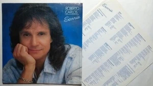 ROBERTO CARLOS SONRIE LP 1989 W/ INNER SLEEVE TRANSLUCID VINYL VERY RARE - Imagen 1 de 5