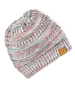 C.C Teal & Coral Marled Beanie NEW in PackageBe there cold, sleet or snow, your - Picture 1 of 1