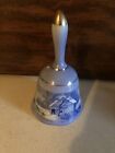 Pretty Currier & Ives Homstead In Winter Ceramic Bell