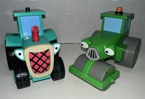 2001 Bob the Builder Talking Roley Steamroller and Travis Tractor Lot ***READ*** - Picture 1 of 11
