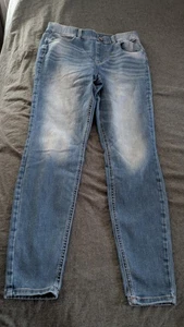 Damen Maurices Pull On Slim Leg Skinny Jeans Large X-Long Blau Super High Rise - Bild 1 von 10