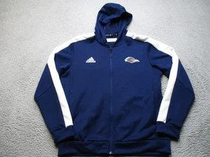 Giacca UTSA Roadrunners con cappuccio uomo grande blu NCAA college Adidas full zip - Foto 1 di 9