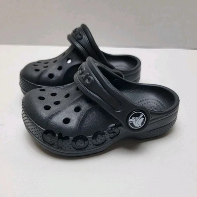 Zueco Crocs bebé niño unisex negro baya niños pequeños talla C 5 sin cordones Foto 1 de 4